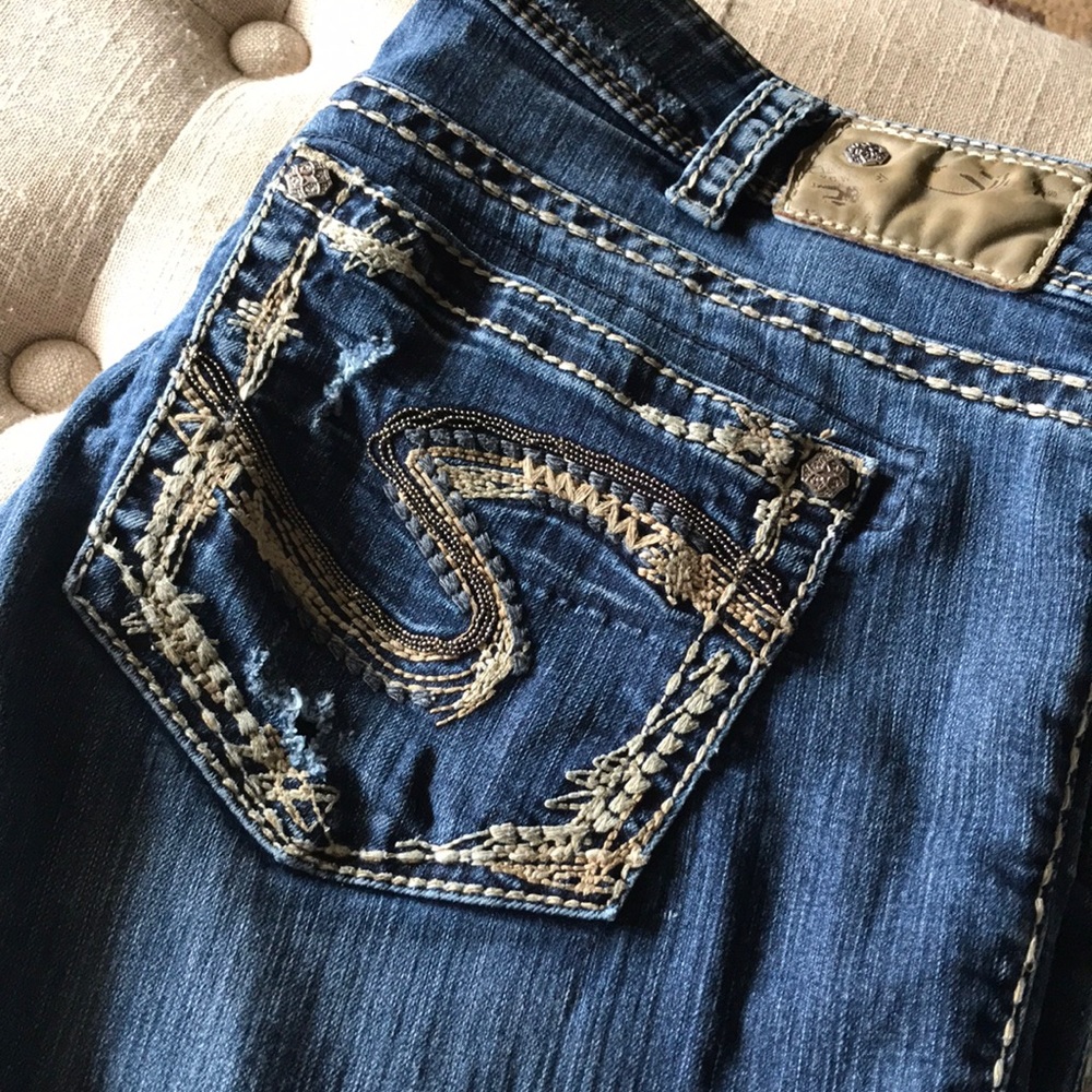 Silver Suki Jeans